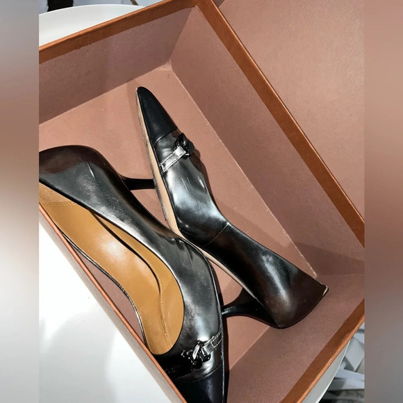 Coach Metallic Leather Sandal Size 5.5 - Picture 3 of 15